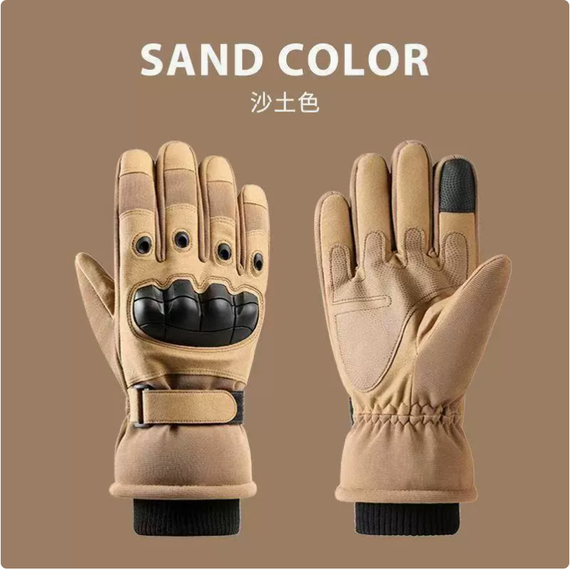 Fleece warm, wear-resistant and cold-proof ski tactical gloves, winter outdoor windproof and anti-slip mountaineering handlebars and cycling gloves Application Scenario