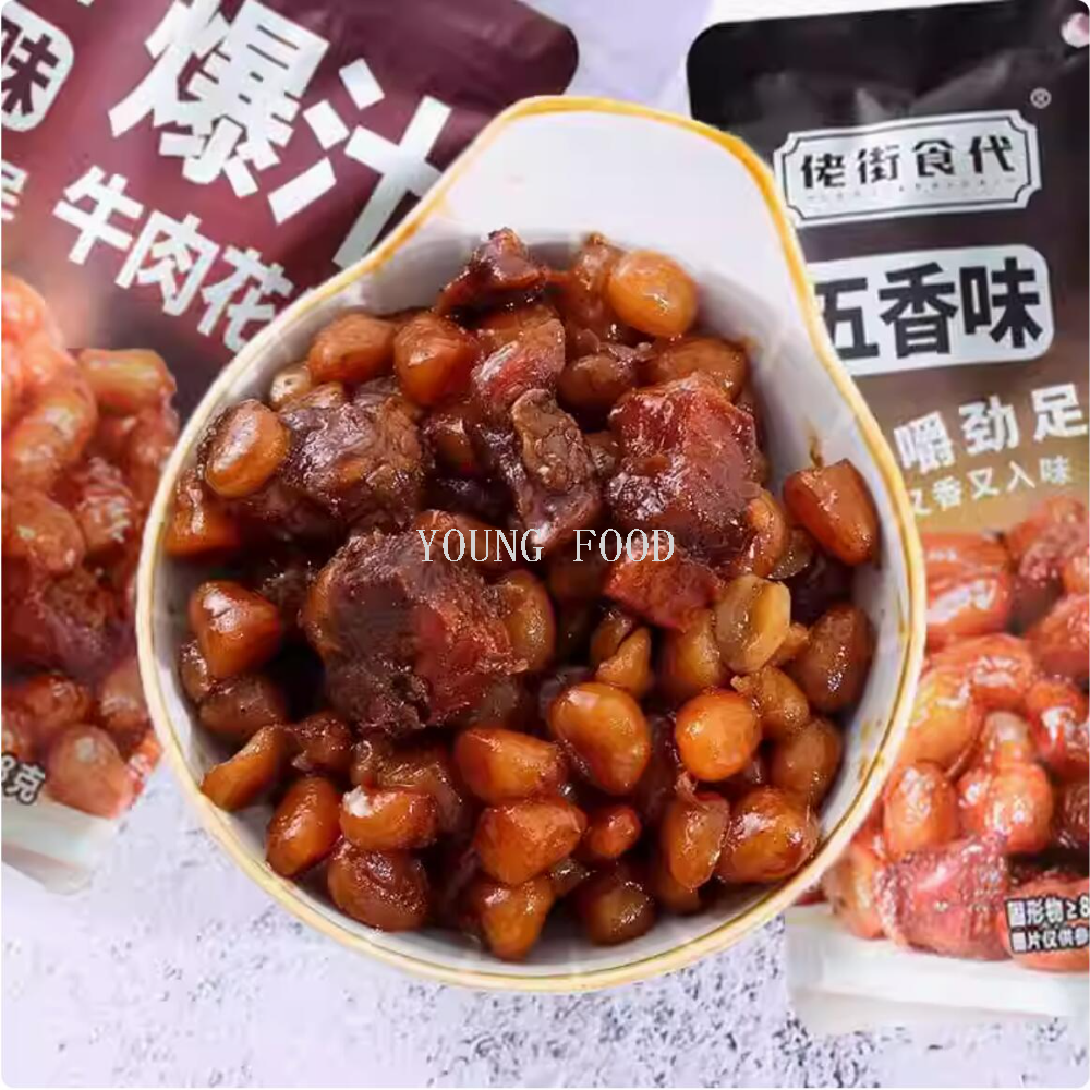 Free shipping! Laojie Food Era's 238-gram Spicy Beef and Peanuts, a sweet and spicy five-spice snack to satisfy your craving details Picture