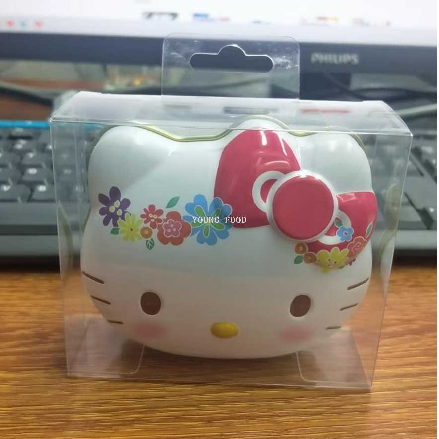 Free shipping! Bailijia Kawaii Guo Box 36g iron box packaging kT cat-shaped cute pet filled candy details Picture