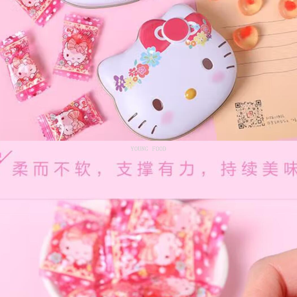 Free shipping! Bailijia Kawaii Guo Box 36g iron box packaging kT cat-shaped cute pet filled candy Application Scenario