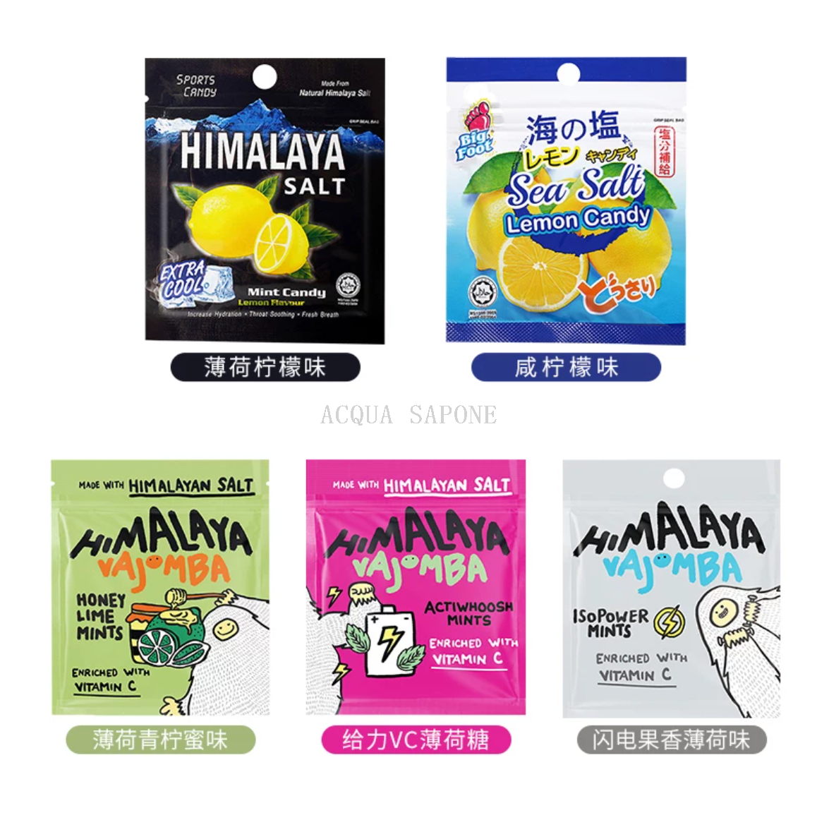 Free shipping! Malaysian imported Malaysian Bifu brand mint Salty Lemon Flavored Candy 15g, refreshing, de-greasing and soothing to the throat