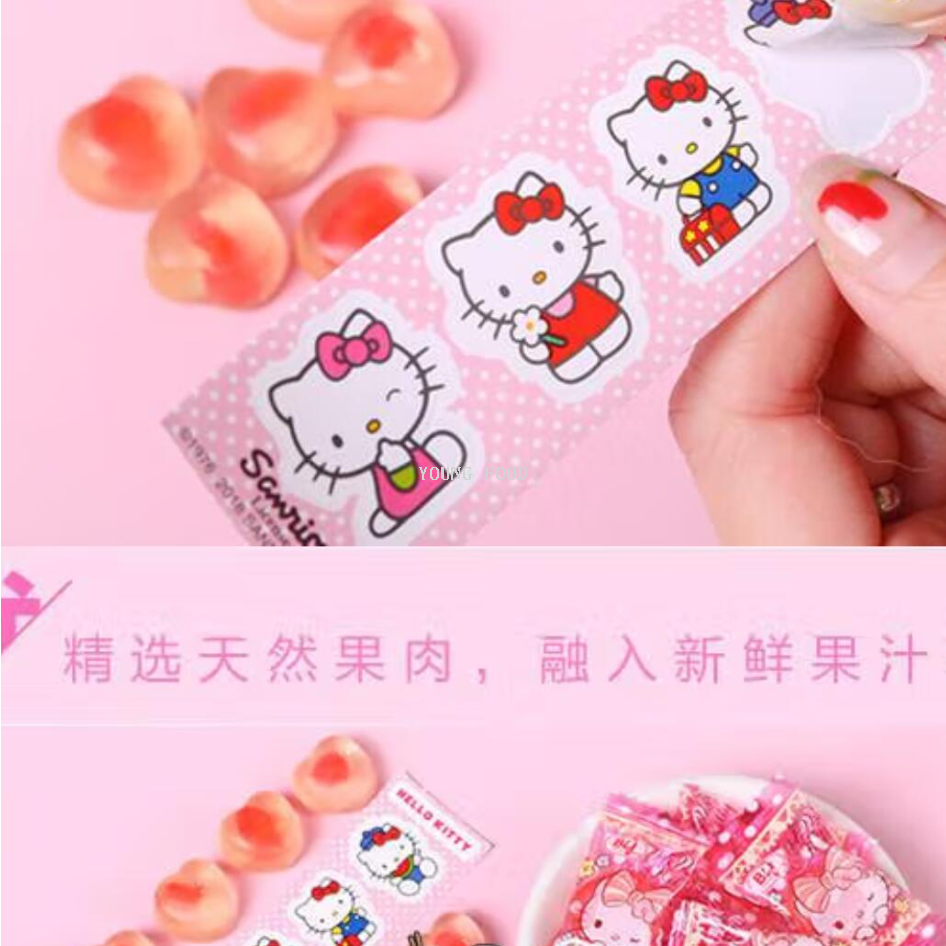 Free shipping! Bailijia Kawaii Guo Box 36g iron box packaging kT cat-shaped cute pet filled candy Specification image