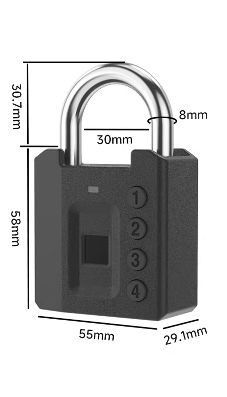 KK Smart padlock Fingerprint recognition, WIFI Bluetooth remote control K-1006 pic 1