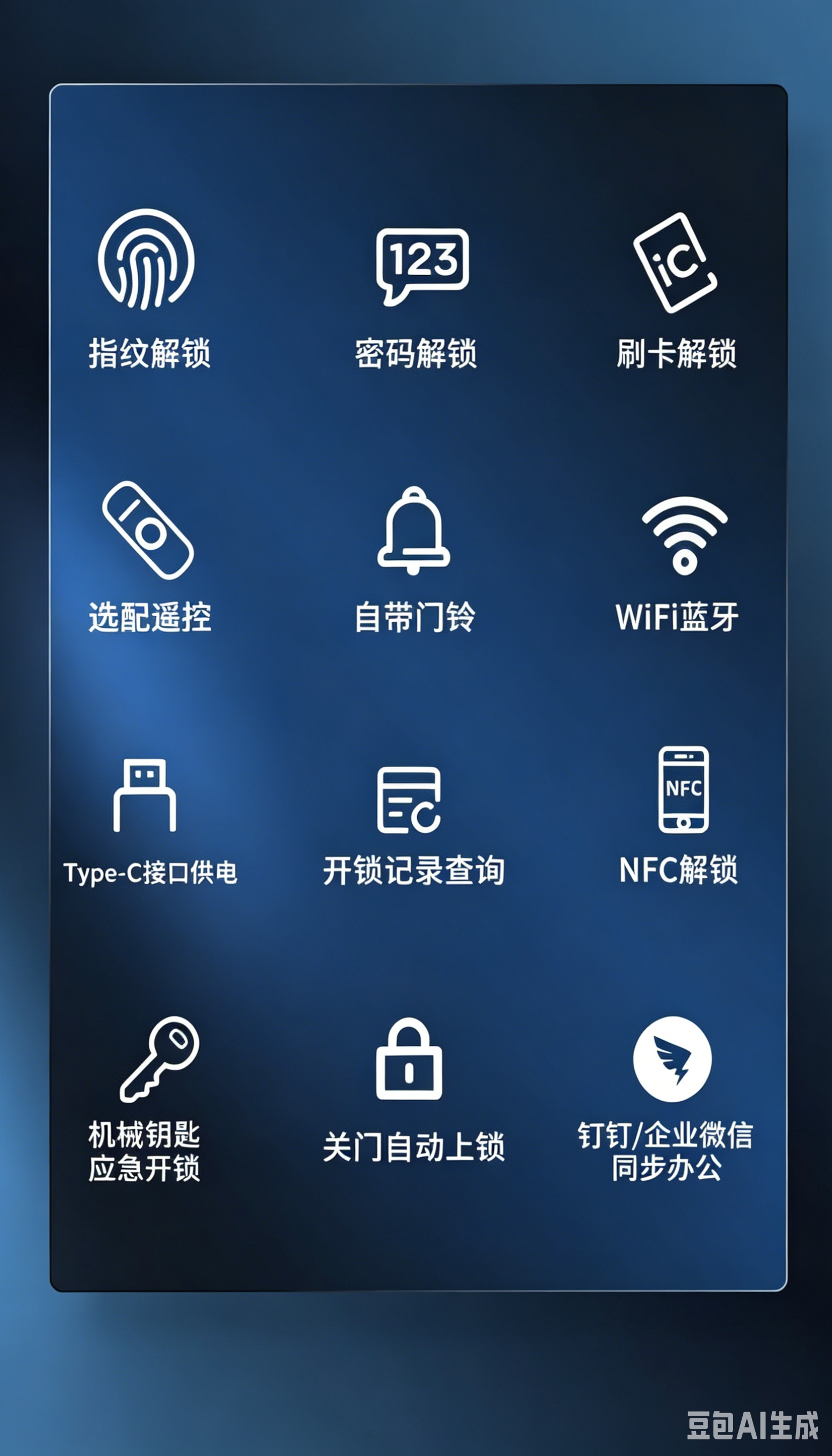 Smart glass lock, WIFI, Bluetooth, intelligent remote control, high security performance, low latency for unlocking, K-1101 Application Scenario