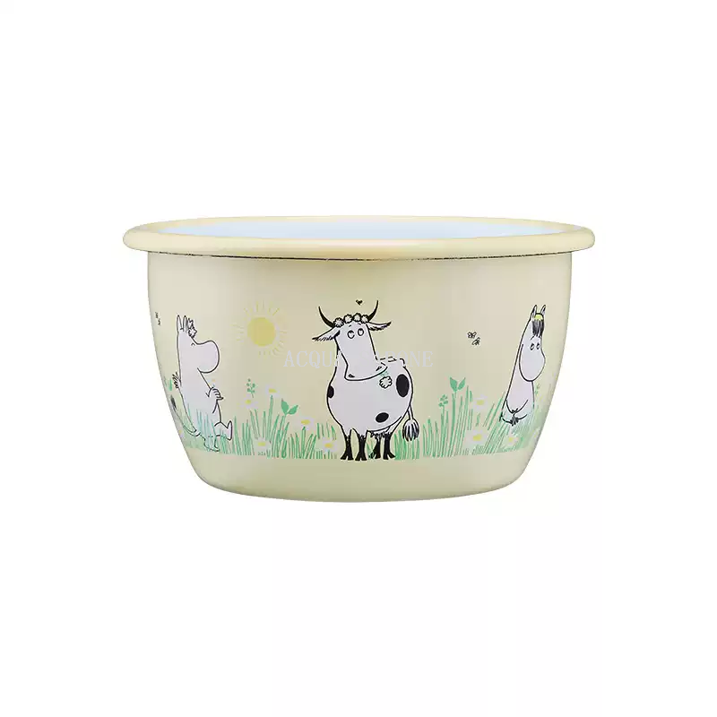 Free shipping! muurla enamel plates, Moomin tableware, enamel bowls and plates, soup bowls, home cute children's dinner plates, 600ml Application Scenario