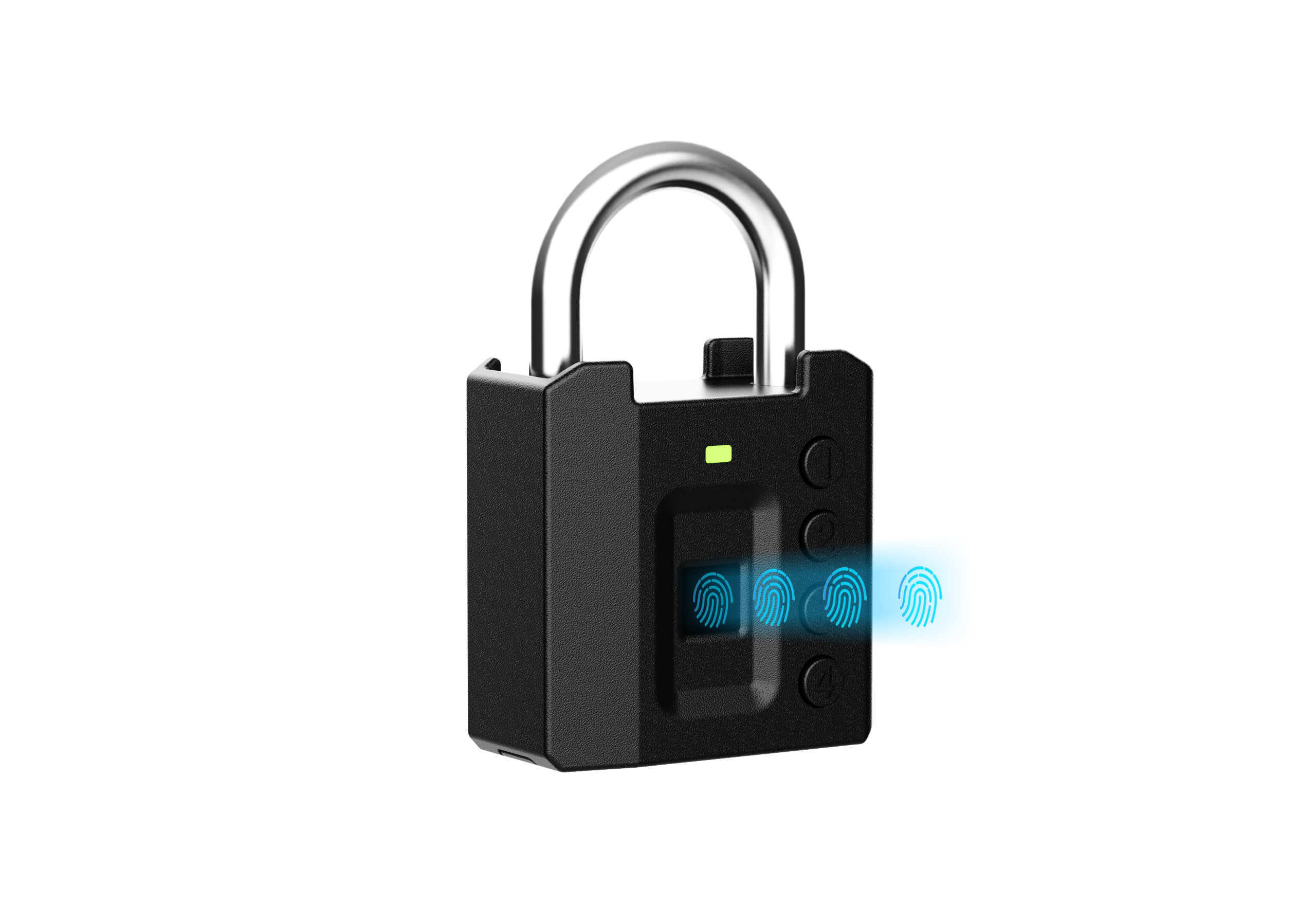 KK智能挂锁 Smart padlock 指纹识别 WIFI蓝牙远程控制 K-1006