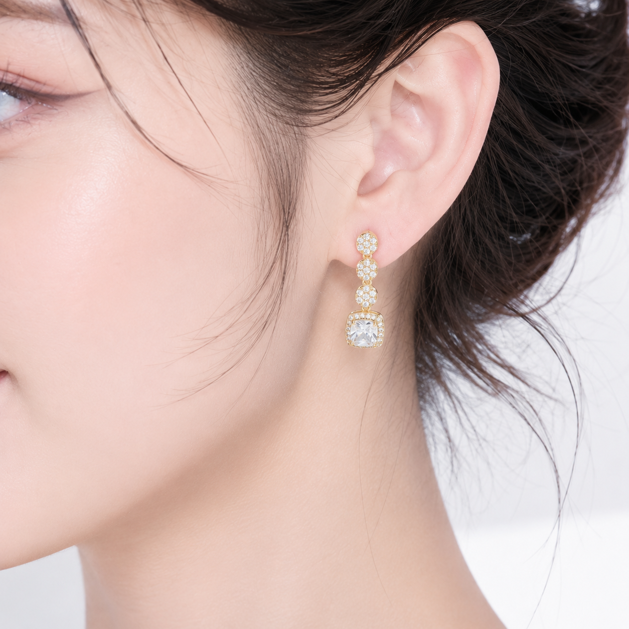 Temperamento elegante largo estilo geométrico aretes ligero lujo alto sentido fiesta diaria versátil pic 5