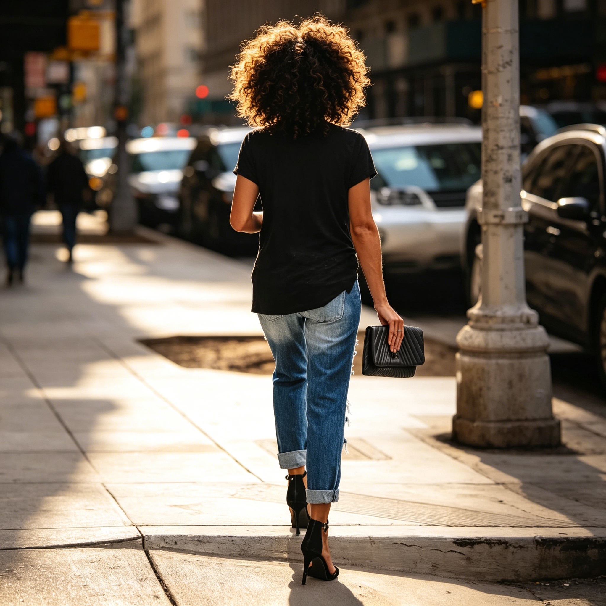 2026 American retro washed straight-leg ripped upside-down jeans for women with a sense of design, loose wide-leg dirty pants Application Scenario