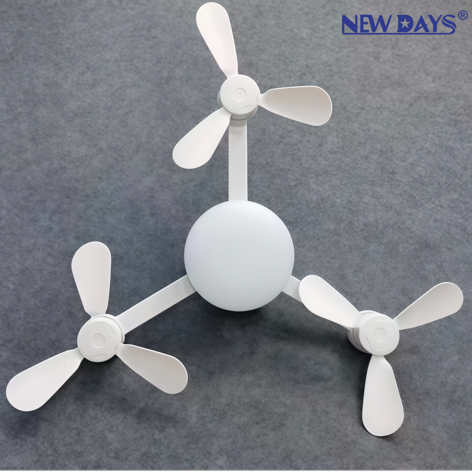 NEWDAYS marca cross border new item led trileaf drone fan light dormitorio comedor inteligente control remoto ventilador de techo luz de iluminación de ahorro de energía de protección de los ojos ventilador de techo details Picture