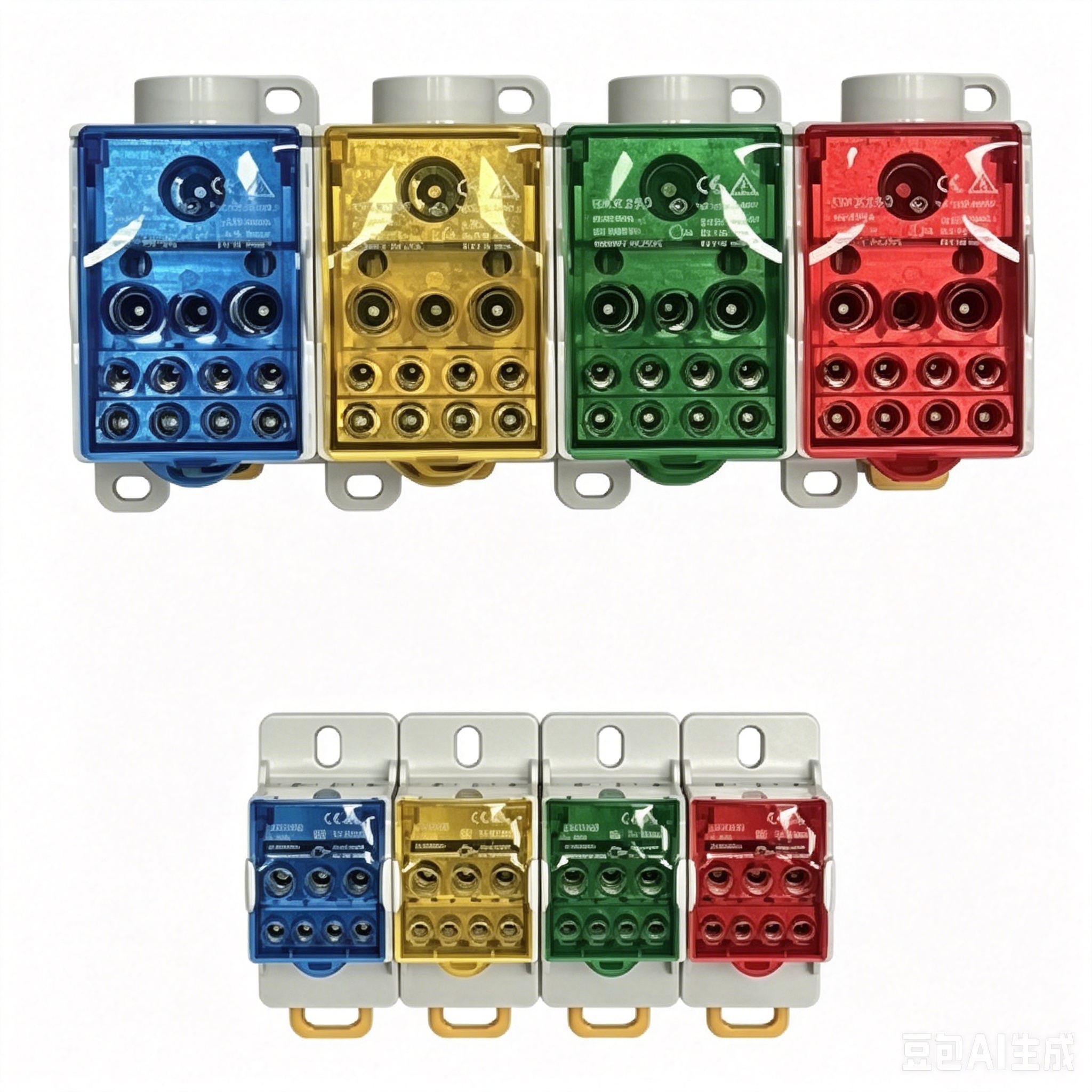 UKK one-in-multiple-out rail-mounted 125A, 160A, 250A, 400A distribution box, high current distribution device, junction box, distribution box, engineering distribution meter