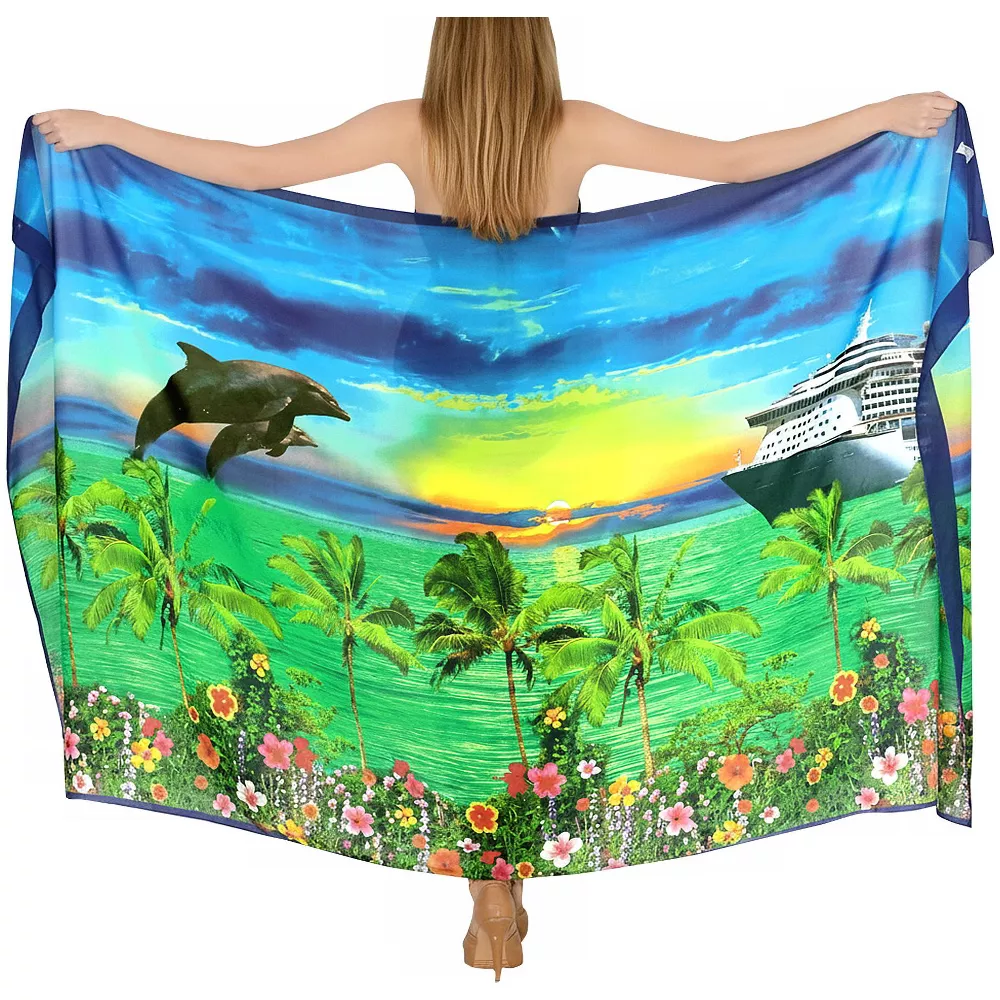须须裙 南太平洋岛国 岛国裙 人棉布料 披肩型 Pareo sarong Lavalava Lungi 波西米亚风Qni详情1