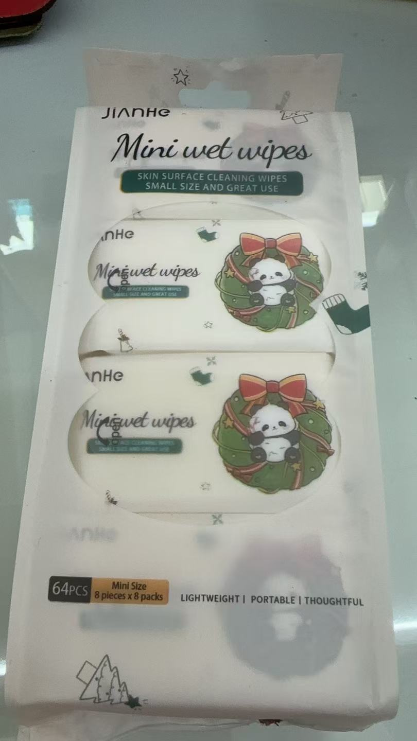 Panda Ball 8-Pack Pocket Wet Wipes series