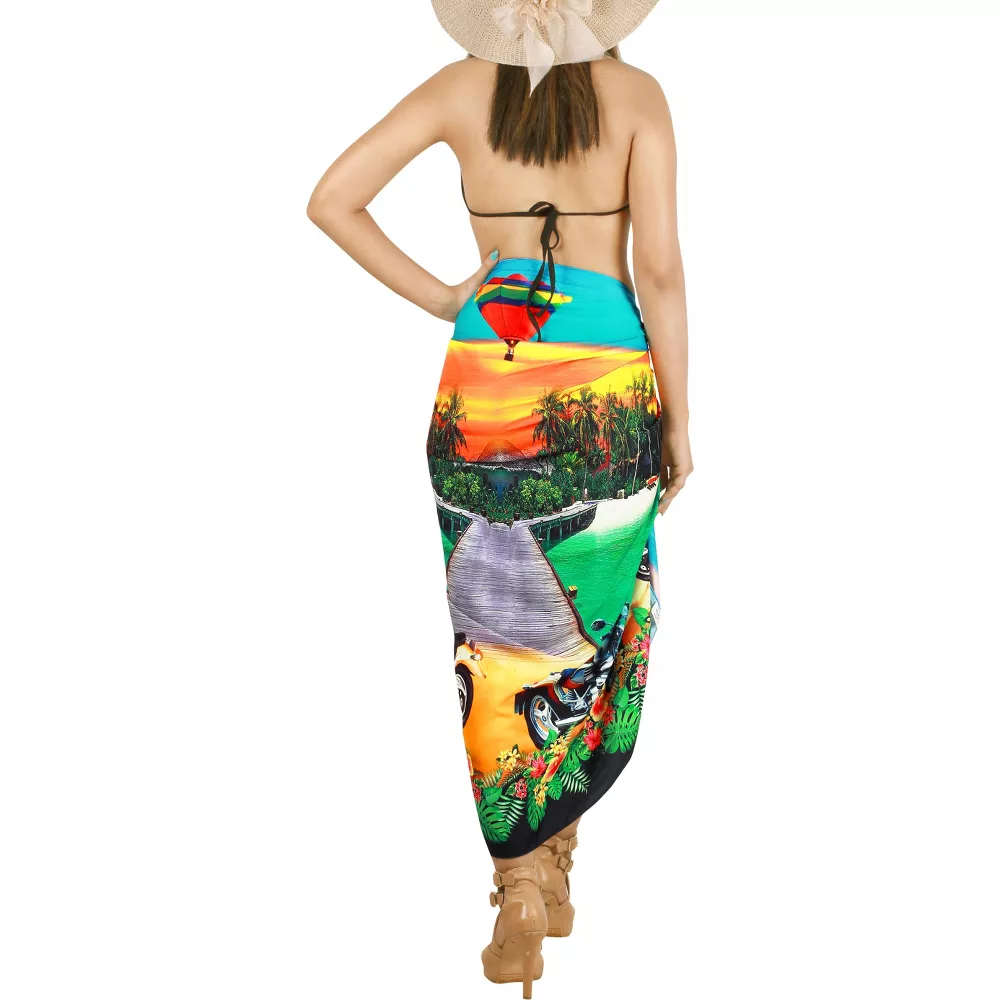 The South Pacific island nation dress is a cotton fabric shawl style Pareo sarong Lavalava Lungi Qni Bohemian style Application Scenario