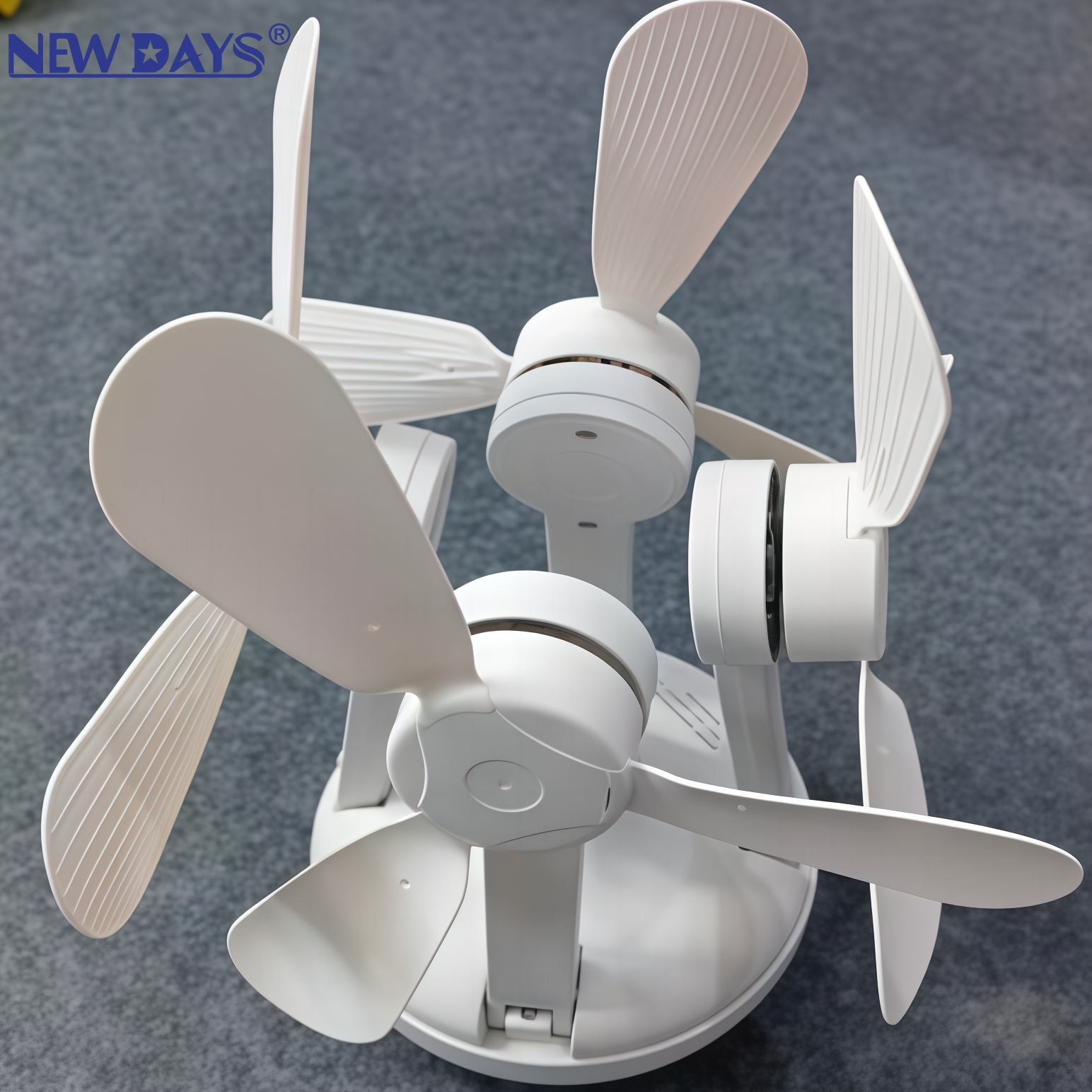 NEWDAYS marca cross border new item led cuatro cabezas drone ventilador luz dormitorio comedor inteligente control remoto ventilador de techo protección de los ojos ahorro de energía lámpara de iluminación ventilador de techo Specification image