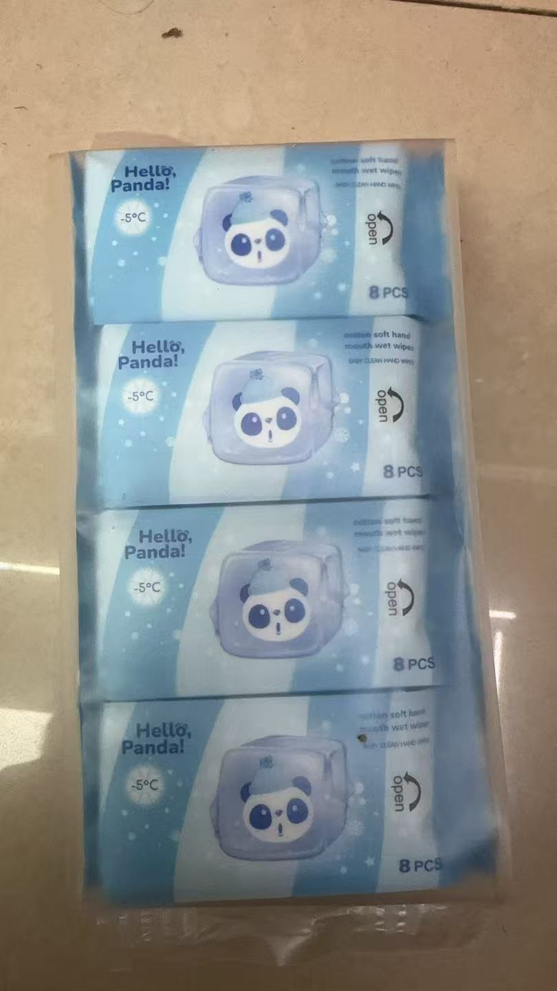 冰熊猫八连包口袋湿巾系列