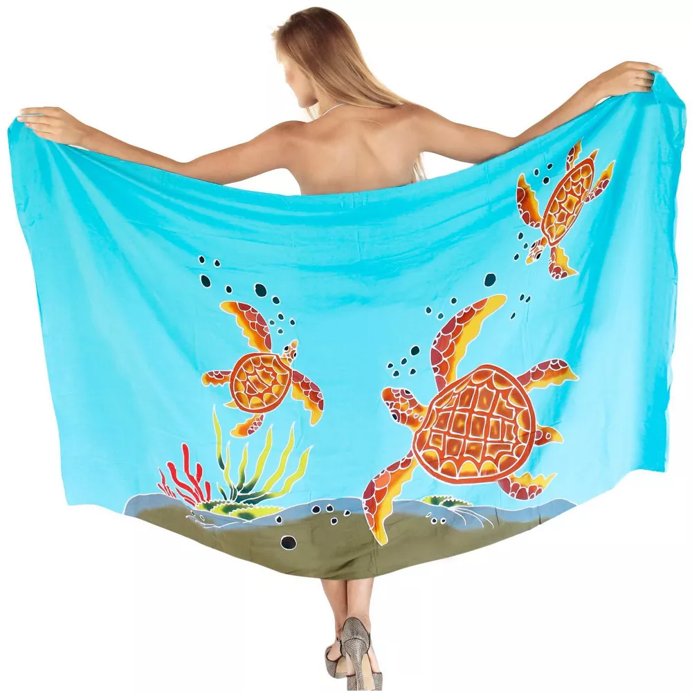 South Pacific island nation's cotton fabric dress sarong Lavalava Pareo Lungi Bohemian-style shawl Qni