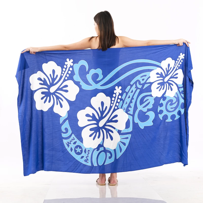 South Pacific island nation's cotton fabric dress sarong Lavalava Lungi Pareo Bohemian-style shawl Qni