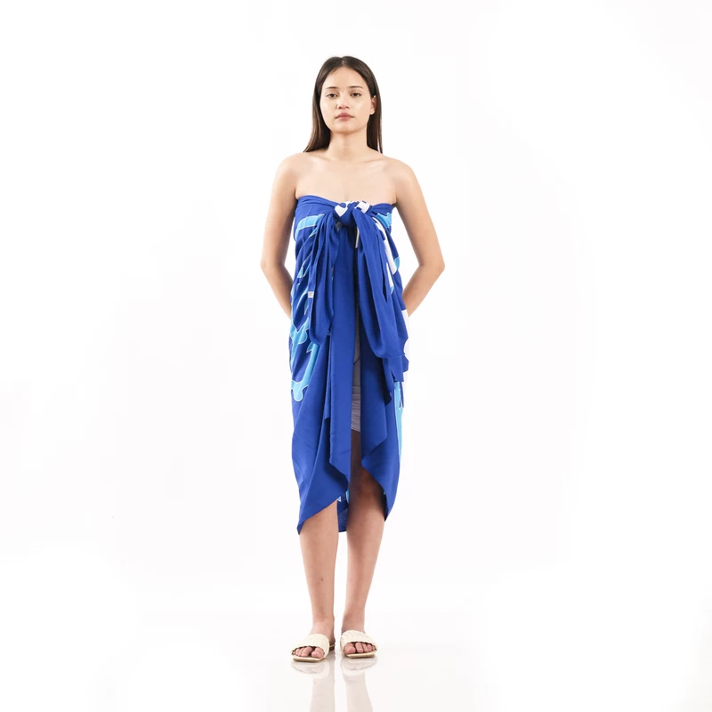 South Pacific island nation's cotton fabric dress sarong Lavalava Lungi Pareo Bohemian-style shawl Qni Application Scenario