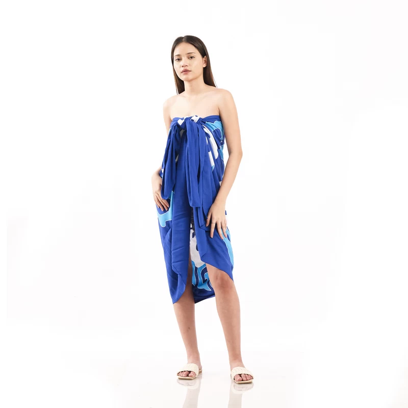 South Pacific island nation's cotton fabric dress sarong Lavalava Lungi Pareo Bohemian-style shawl Qni Specification image