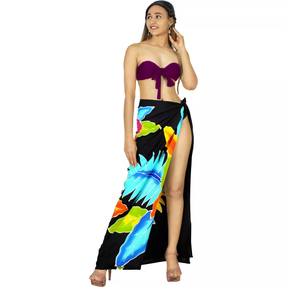 دولة جزرية من جنوب المحيط الهادئ، تنورة قطرية من القطن من طراز Sarong Pareo Lavava Longi Puهيميا، QNI Specification image