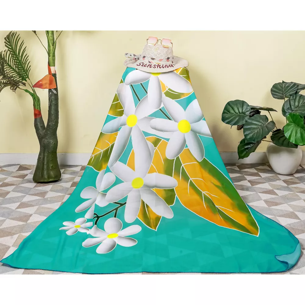 South Pacific island nation's shawl skirt, made of cotton fabric sarong pareo Lavalava Lungi, Bohemian-style shawl Qni Item Picture