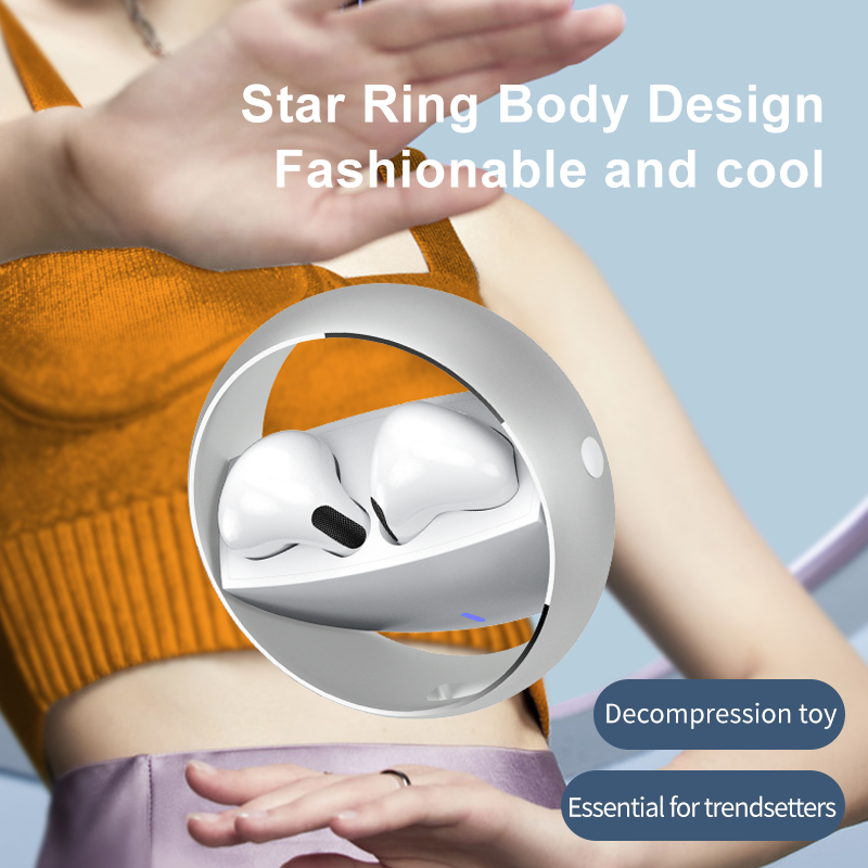 XTAURI Fashionable Spherical Metal Casing Wireless Earbuds  details Picture