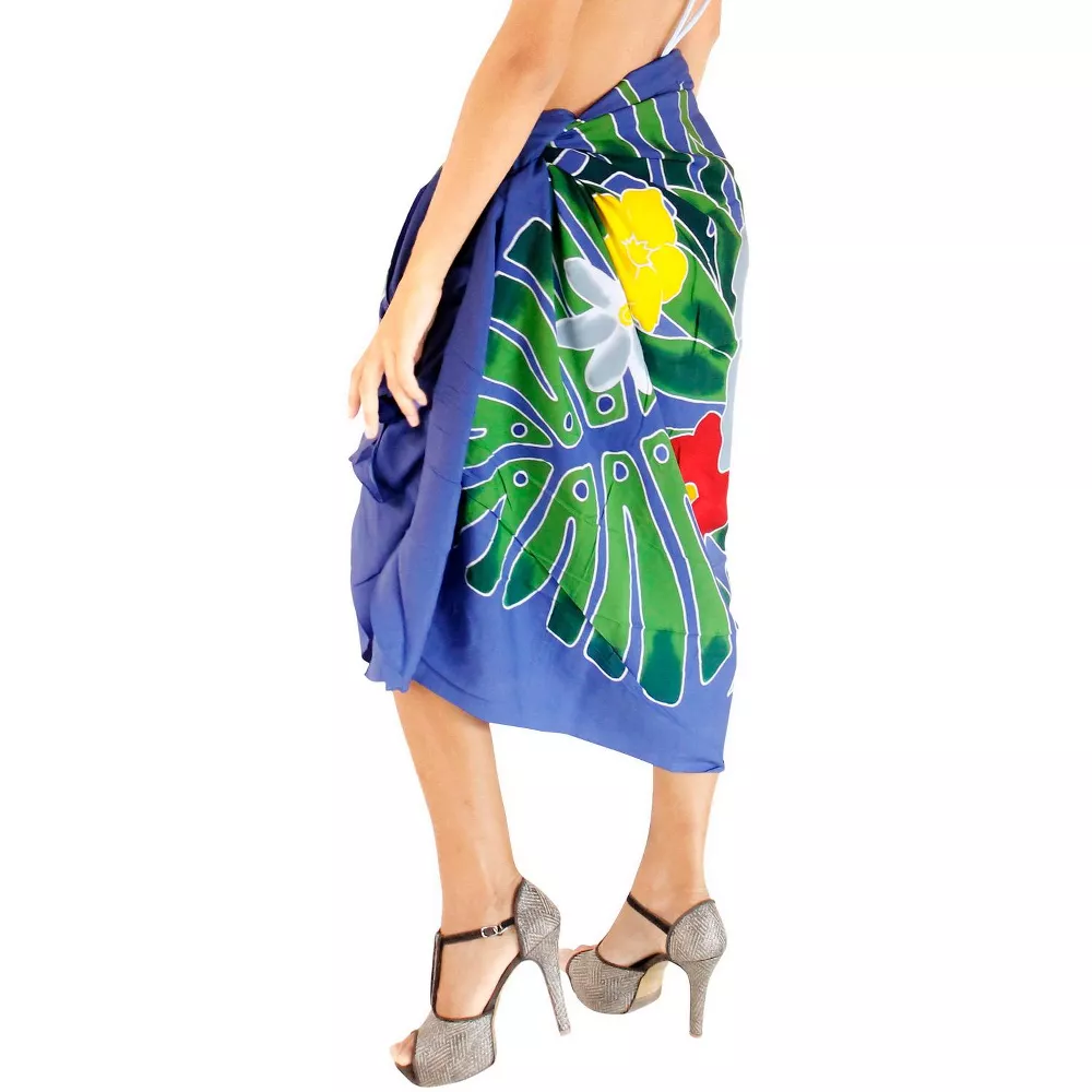 South Pacific island nation cotton fabric skirt sarong pareo Lavalava Lungi Bohemian-style shawl Qni Application Scenario