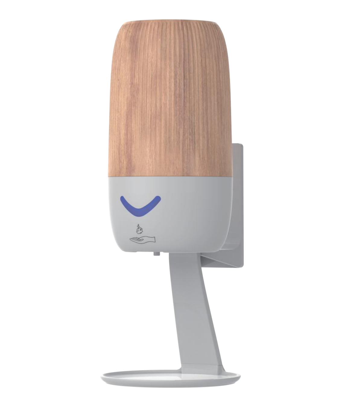 Wood grain automatic sensing foam soap dispenser, contactless intelligent foaming, household countertop hand sanitizer machine, universal for bathrooms and kitchens, large-capacity sensing soap dispenser details Picture