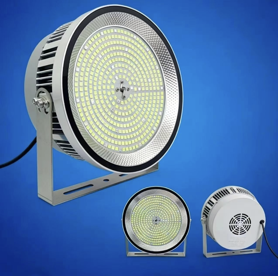 The new generation of COB fish collection lamps, high-power LED fish attraction lamps for ships, all-aluminum waterproof deep-sea fishing, blue and yellow light, and ocean-going fishing boat fish collection lamps