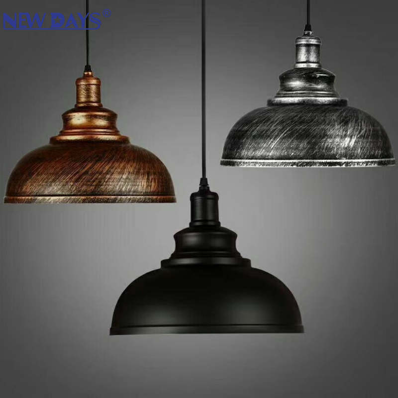 NEWDAYS brand's cross-border new led retro industrial style chandelier, pot lid-shaped bar table lamp, energy-saving high-brightness lighting decorative atmosphere lamp, lighting art lamp, Nordic style details Picture