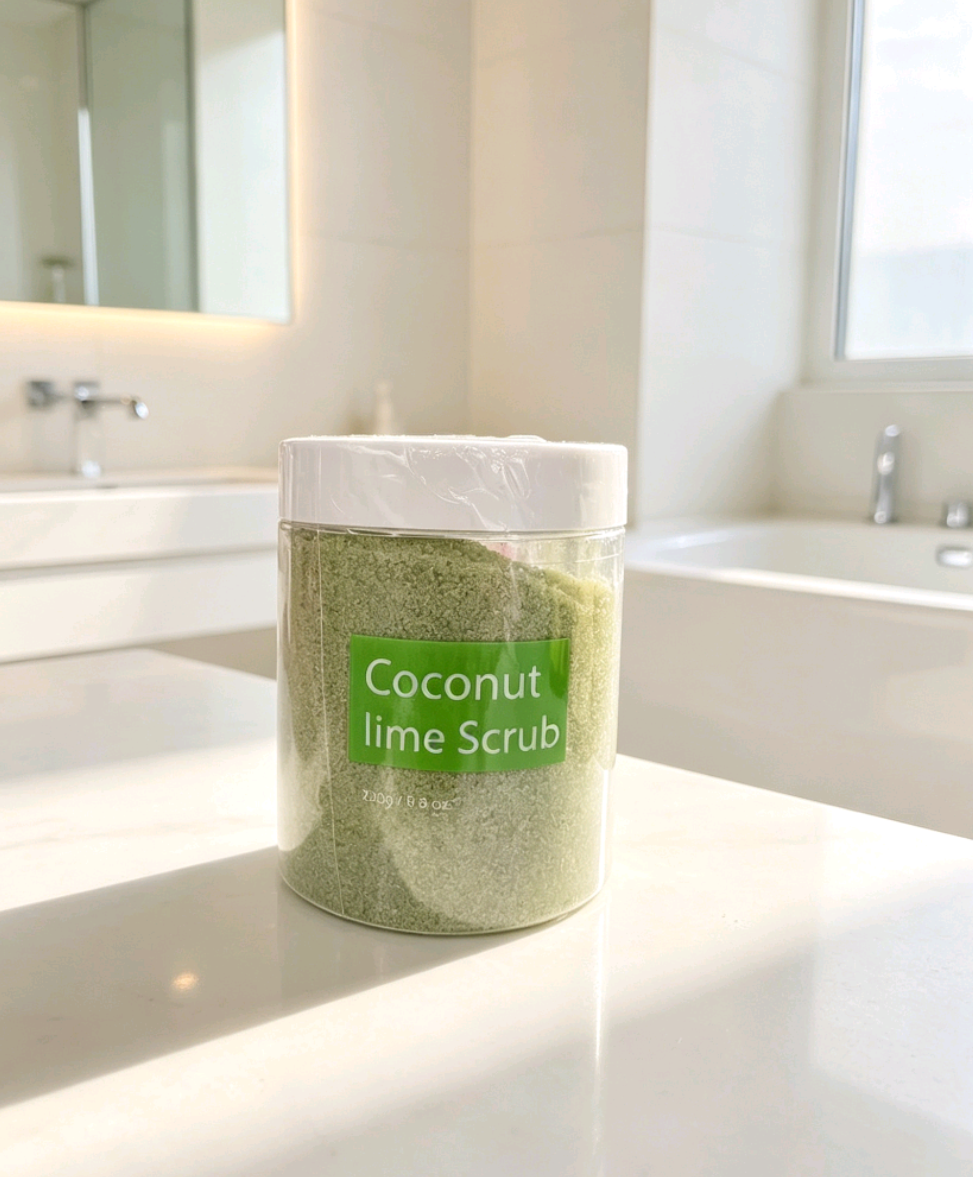 Coconut and lime scrub salt details Picture