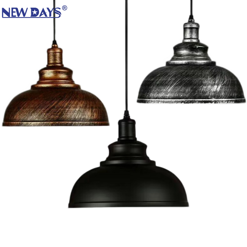 NEWDAYS brand's cross-border new led retro industrial style chandelier, pot lid-shaped bar table lamp, energy-saving high-brightness lighting decorative atmosphere lamp, lighting art lamp, Nordic style