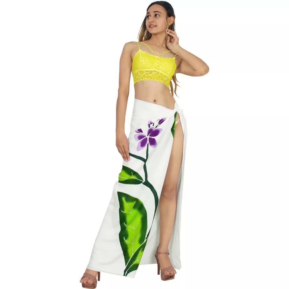 In the South Pacific region, a skirt skirt made of cotton fabric sarongs pareo Lungi Lavalava is available for custom Qni shawl style Specification image