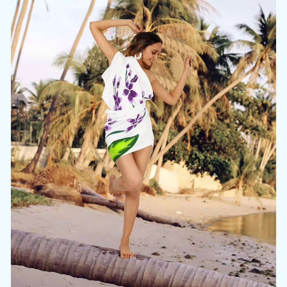 In the South Pacific region, a skirt skirt made of cotton fabric sarongs pareo Lungi Lavalava is available for custom Qni shawl style details Picture
