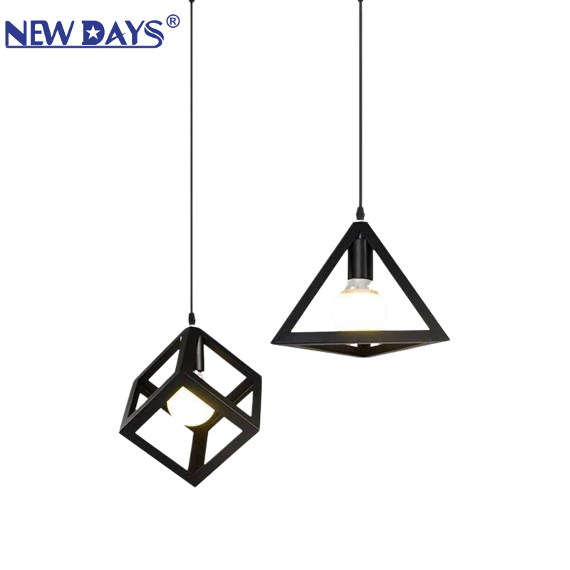 NEWDAYS brand's cross-border new led retro industrial style chandelier, iron cover bar table lamp, energy-saving high-brightness lighting decorative atmosphere lamp, small chandelier Item Picture