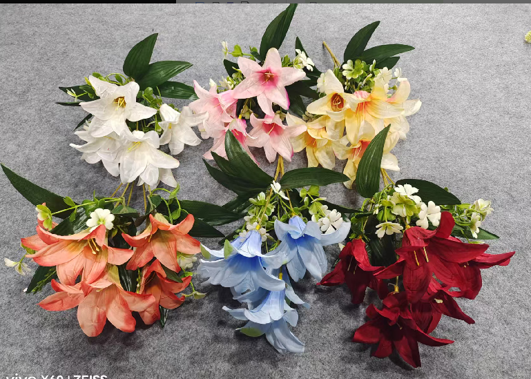 Almacén en stock venta barata simulación crisantemo relleno de armario 5 cabezas 6 cabezas 7 cabezas flores falsas flores de plástico flores artificiales artesanales DIY decoración flores pic 1