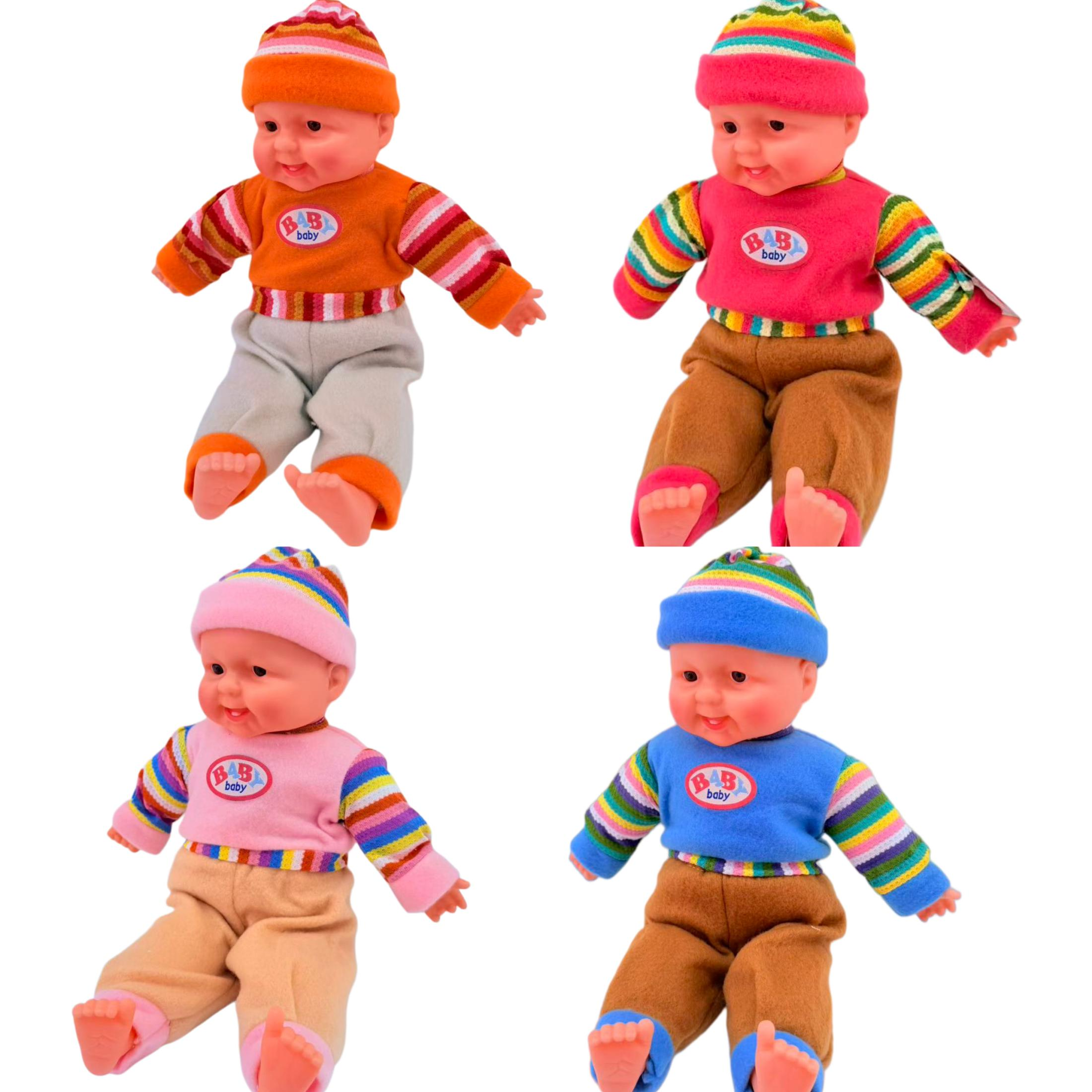 Tamaño medio nuevo muñeca de la risa apretado con la risa sleeping dolls hay muchos estilos de mezcla de estilo de explosión de comercio exterior