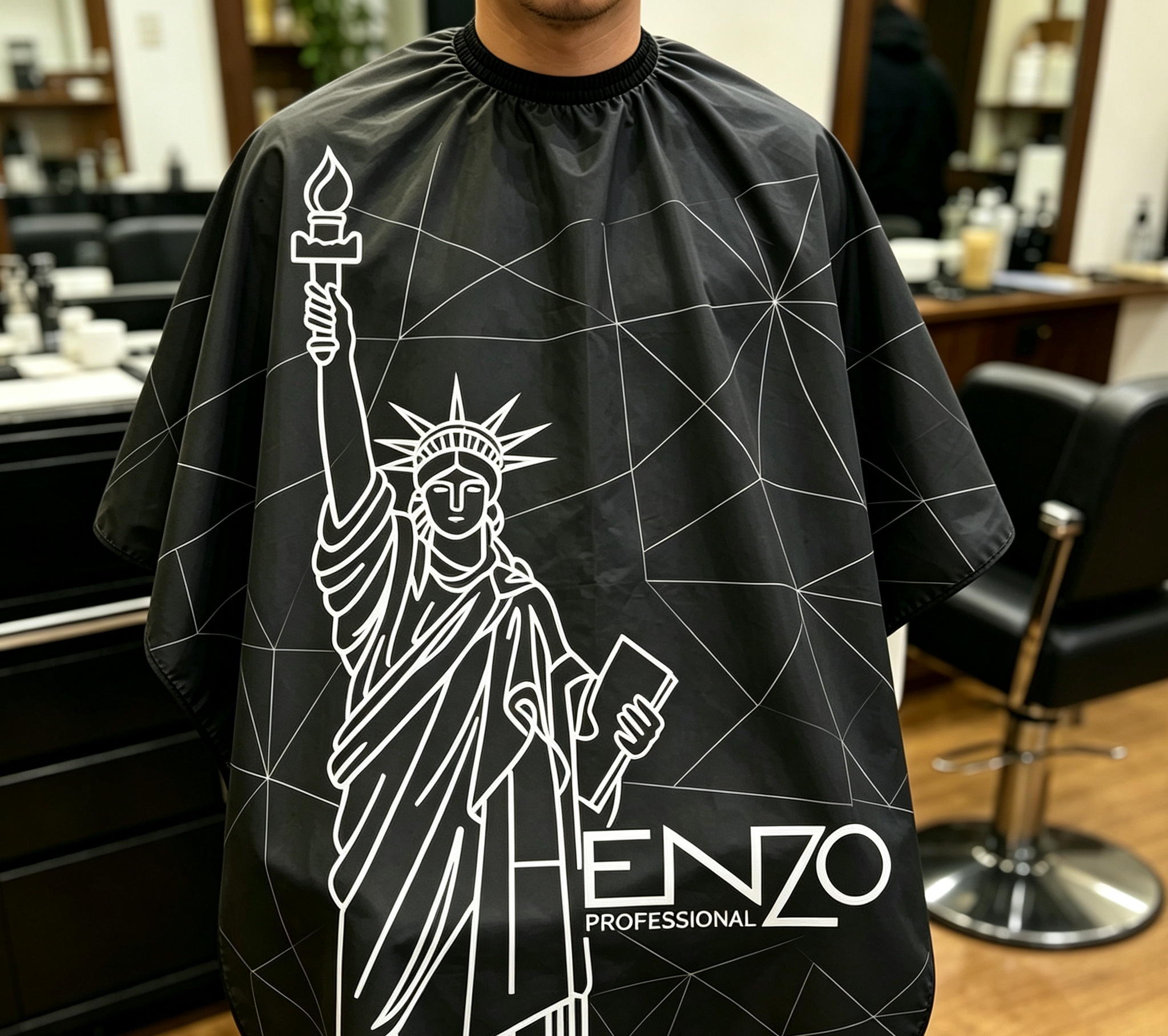 Marca HENZO PROFESSIONAL ropa protectora para barbería y salón de belleza peluquería calidad profesional camisas de publicidad ropa de trabajo details Picture
