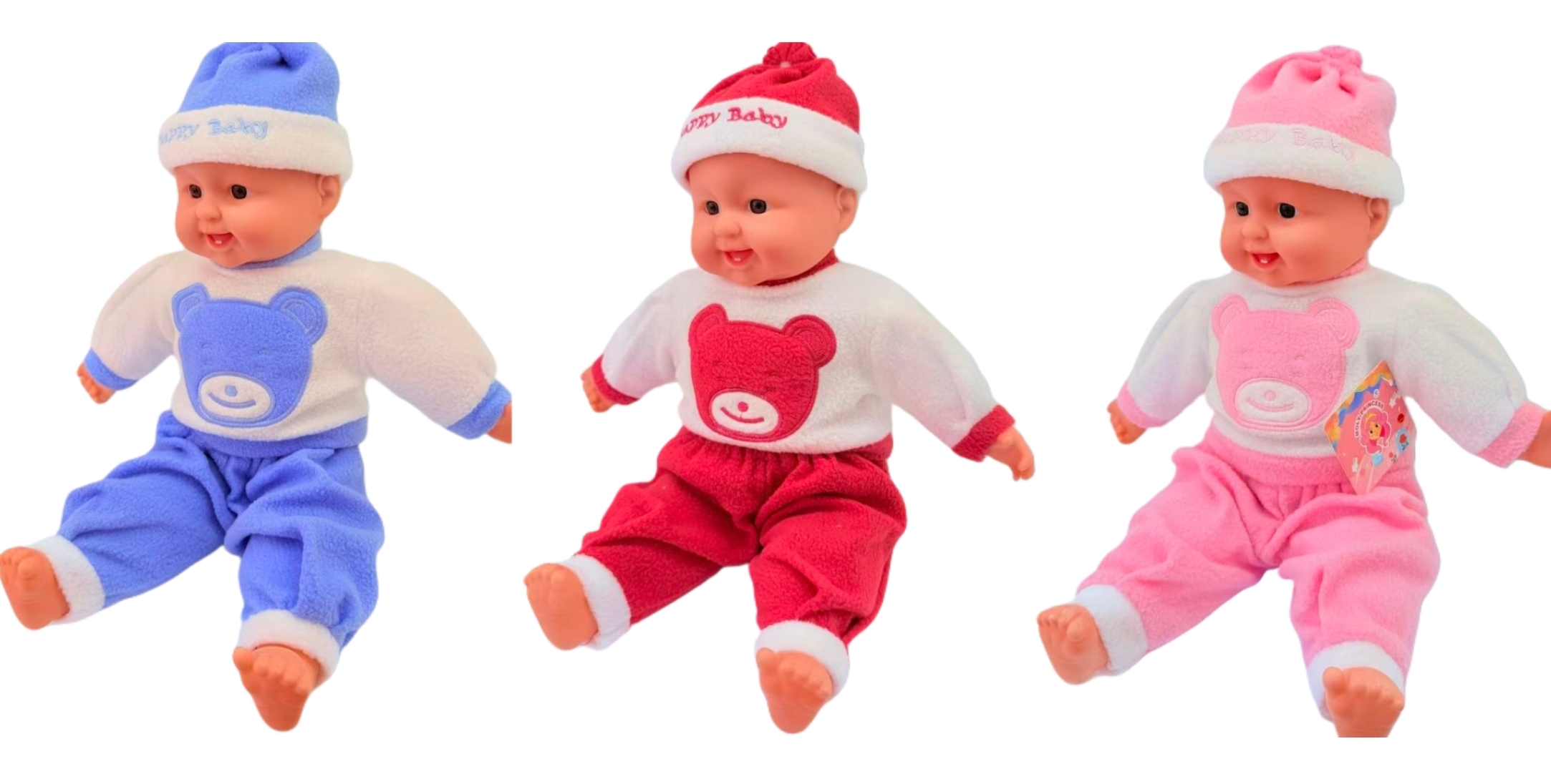 Muñeca de la risa dividida de la trompeta apretado con la risa sleeping dolls hay muchos estilos de mezcla de estilo de explosión de comercio exterior