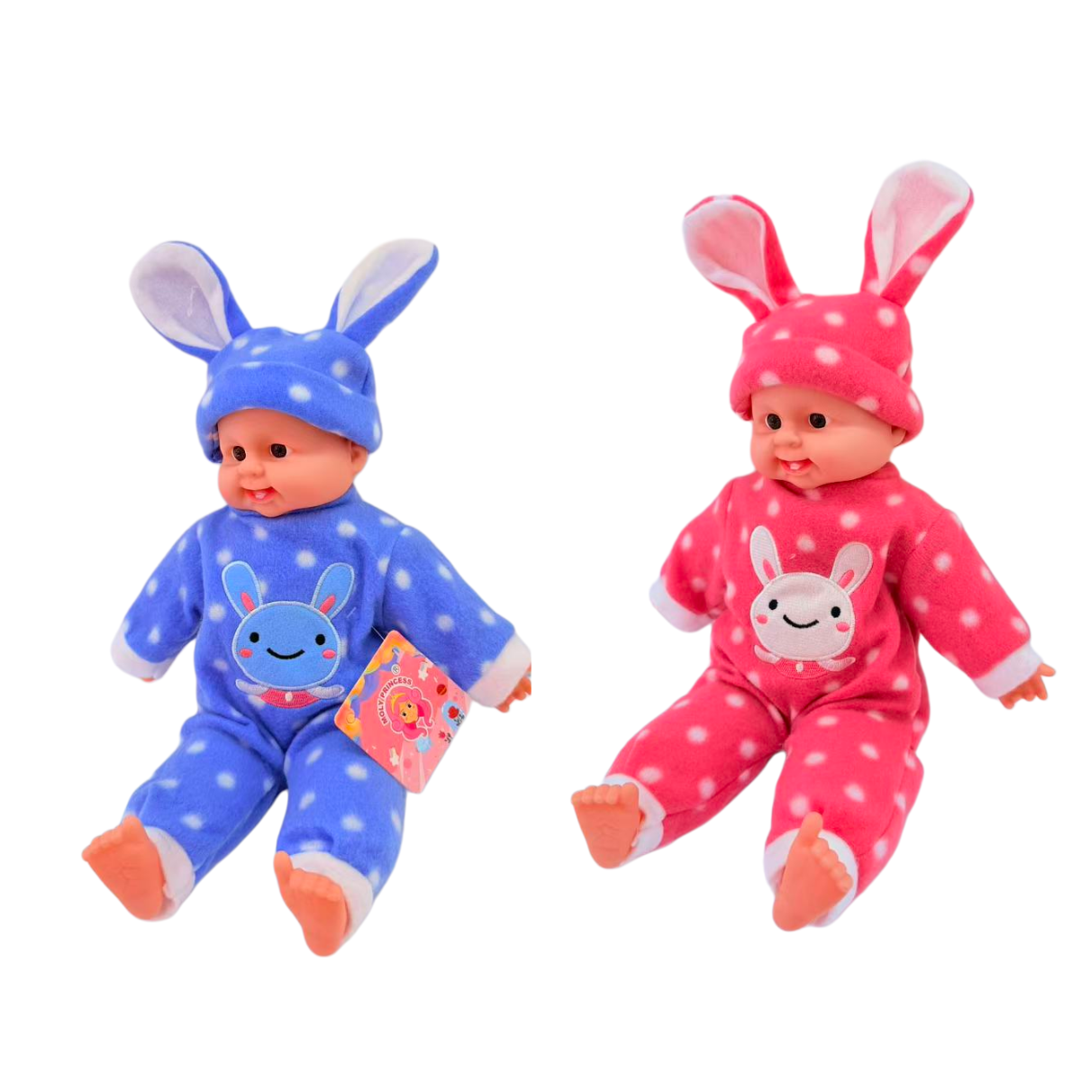 The small-sized polka dot laughing doll, with a variety of colors and mixed packaging, can be used as a festival gift and is a best-selling item in foreign trade