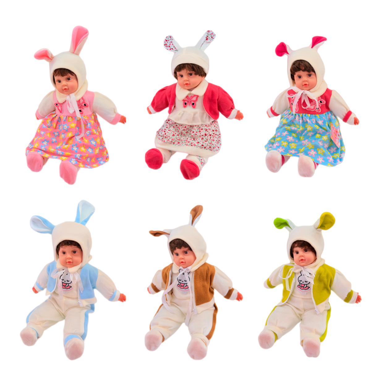 The simulation girl and boy dolls with music style are cute. Four boys, four boys, a bestseller in foreign trade
