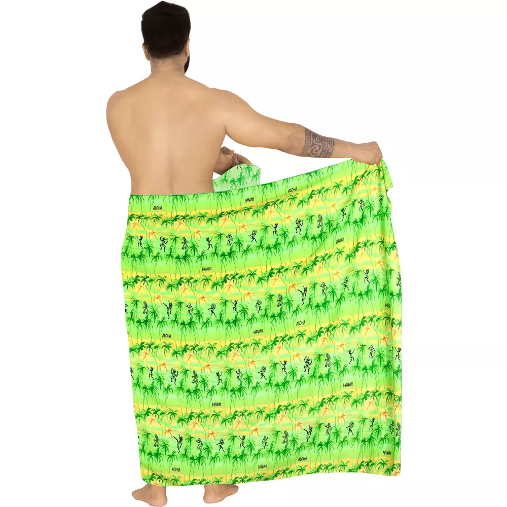 South Pacific region bath towel, beach towel piece skirt Lavalava sarongs pareo Lungi custom Qni shawl style details Picture