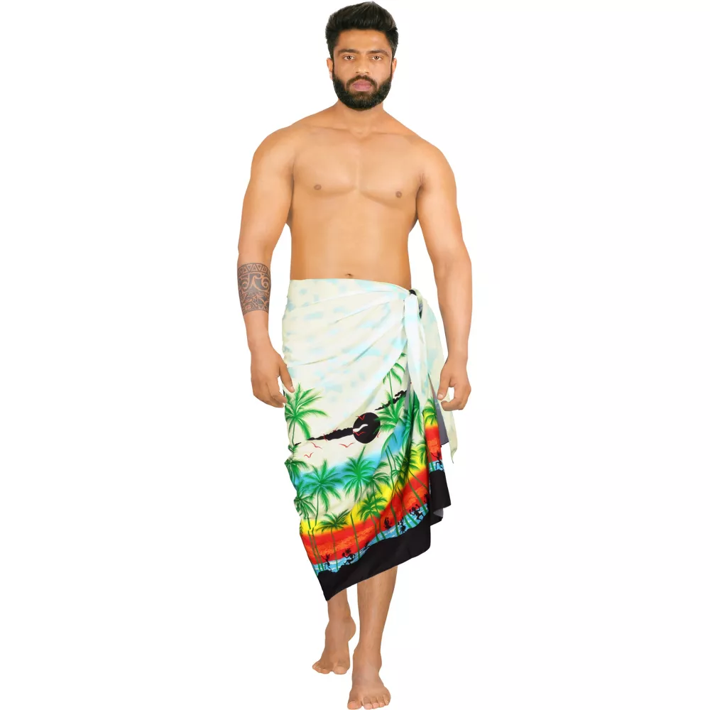 pareo sarongs canga towel for South American cotton fabric bath towels and beach towels. Customized fringed skirt shawl style Qni Specification image
