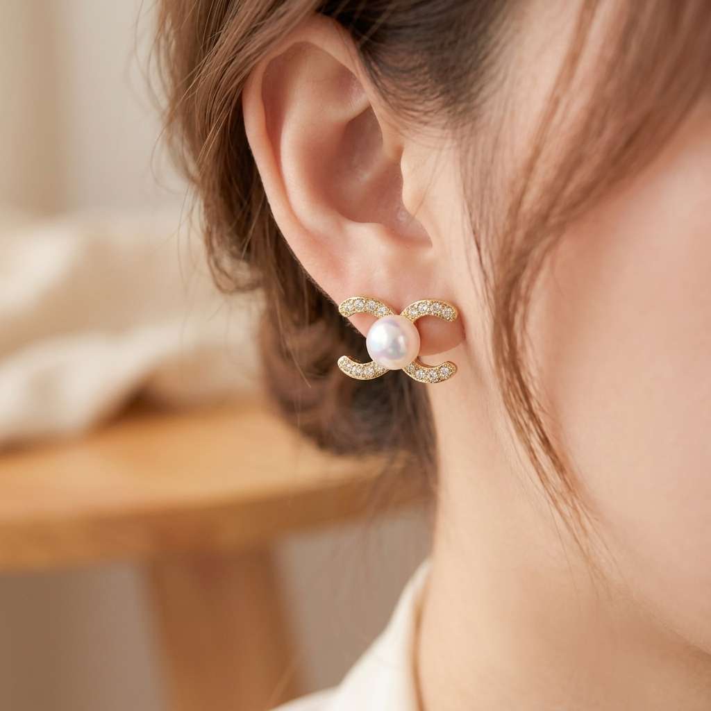 Pearl 925 silver earrings for women, long and elegant accessories, anti-allergy, light luxury daily wear detail image 5