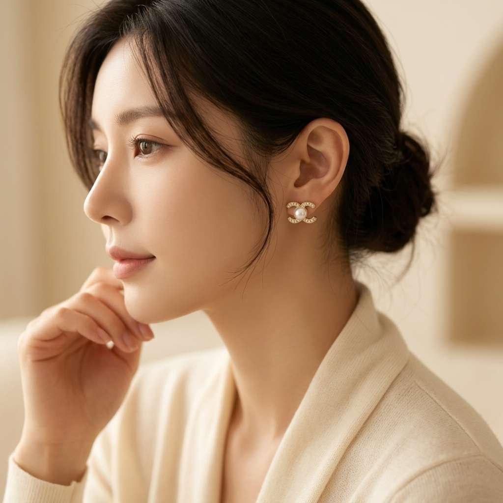 Pearl 925 silver earrings for women, long and elegant accessories, anti-allergy, light luxury daily wear Application Scenario