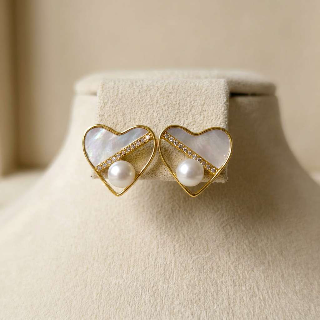 Pearl 925 silver Long Earrings for women's elegance, light luxury for daily commuting details Picture