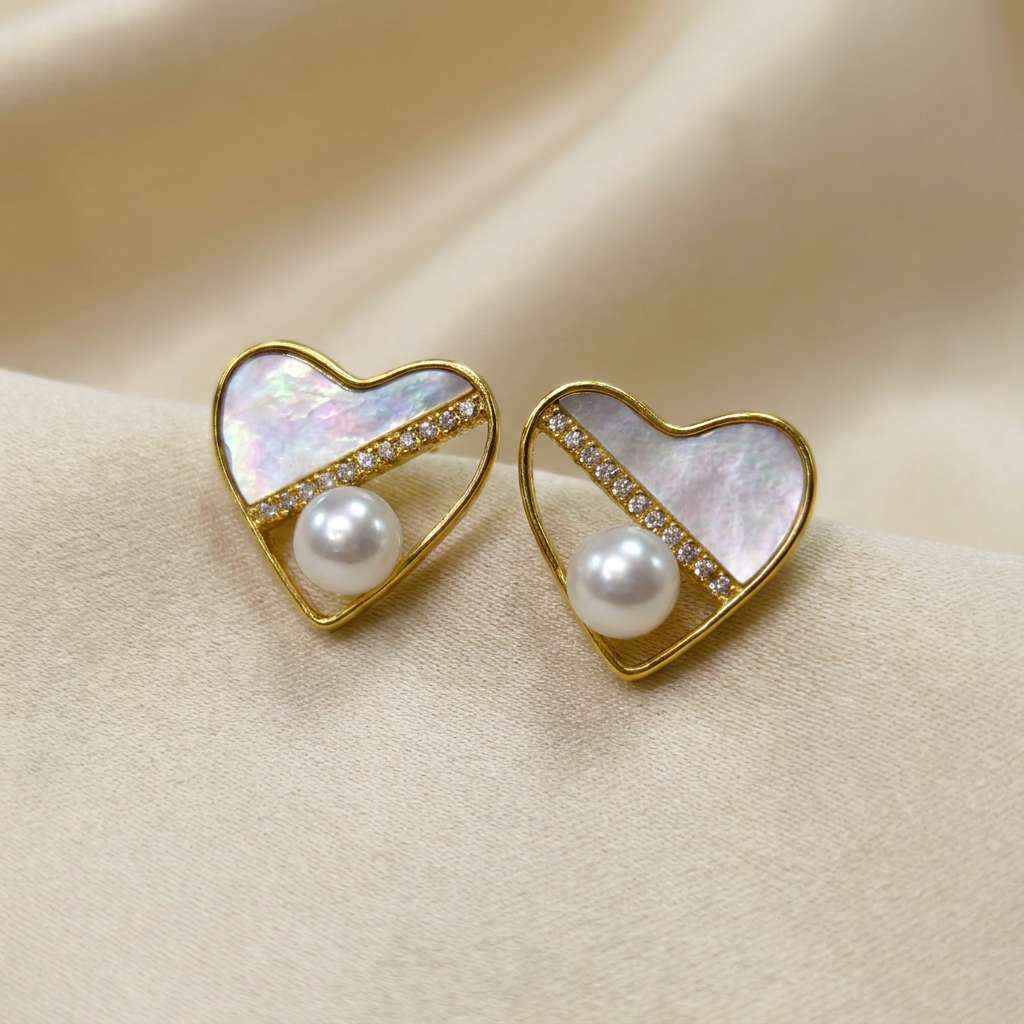 Pearl 925 silver Long Earrings for women's elegance, light luxury for daily commuting Application Scenario