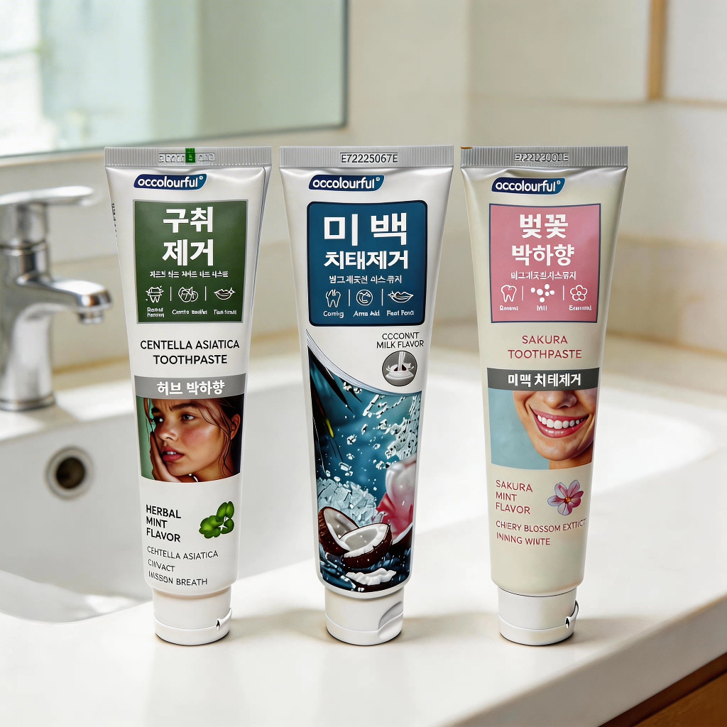 Korean imported Okala toothpaste 180g, anti-moth, fluoride, fresh-breath, Centella asiatica toothpaste, Probiotic toothpaste, cherry toothpaste