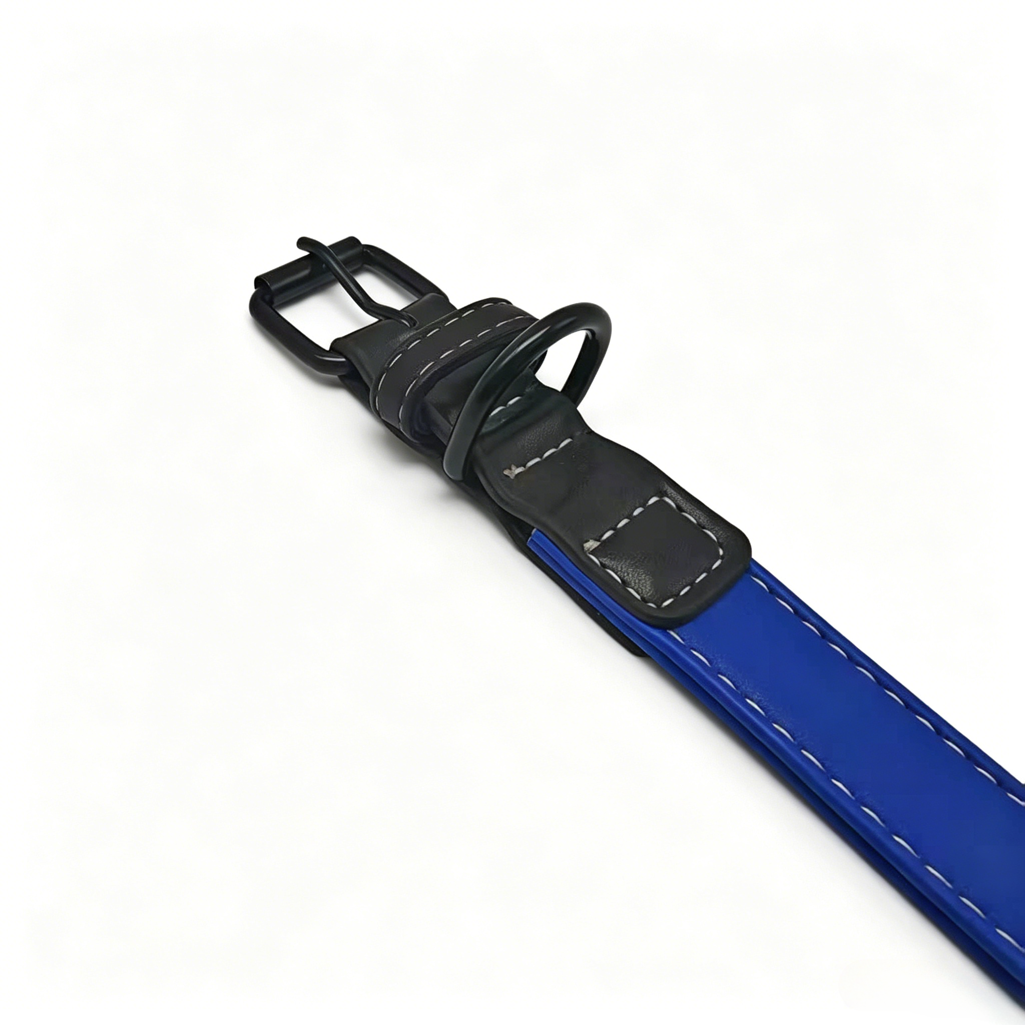 Color-blocking super-fine pet collar, large dog collar, leather cat and dog leash Application Scenario