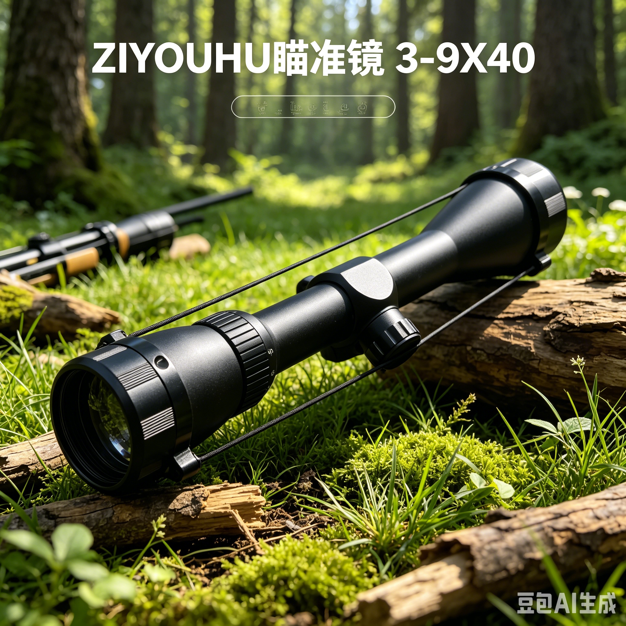 3-9X40- Black sight, other optical instruments, high-definition night vision sight, adjustable magnification details Picture